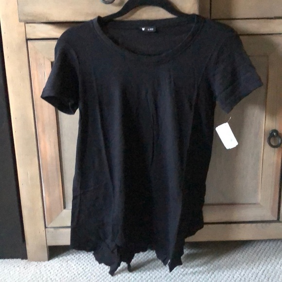 WILT black asymmetric hem short sleeve S - Picture 1 of 7